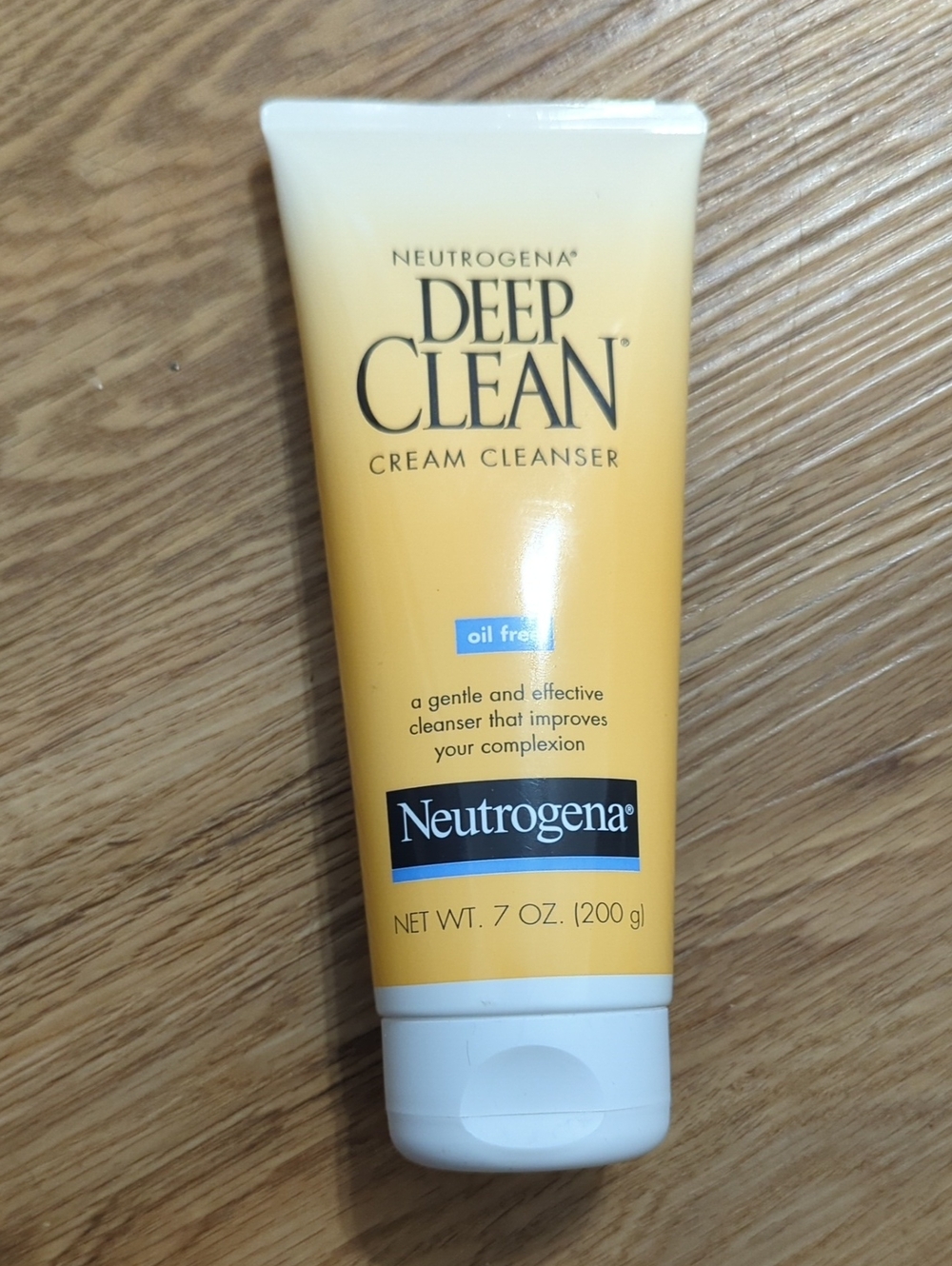 Neutrogena Deep Clean Cream Cleanser - Yellow and White Tube